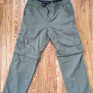 prAna hiking pants, men's size 34W x 30L